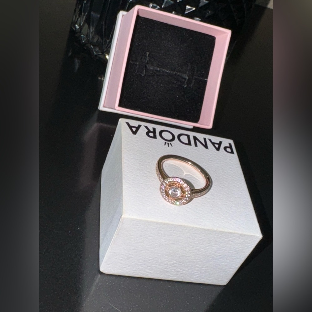PANDORA Vintage Circle Ring in Rose Gold size 7